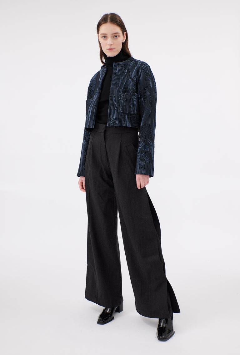 Odeeh Stretch Matelassè Jacke, Ink Meist gekauft
