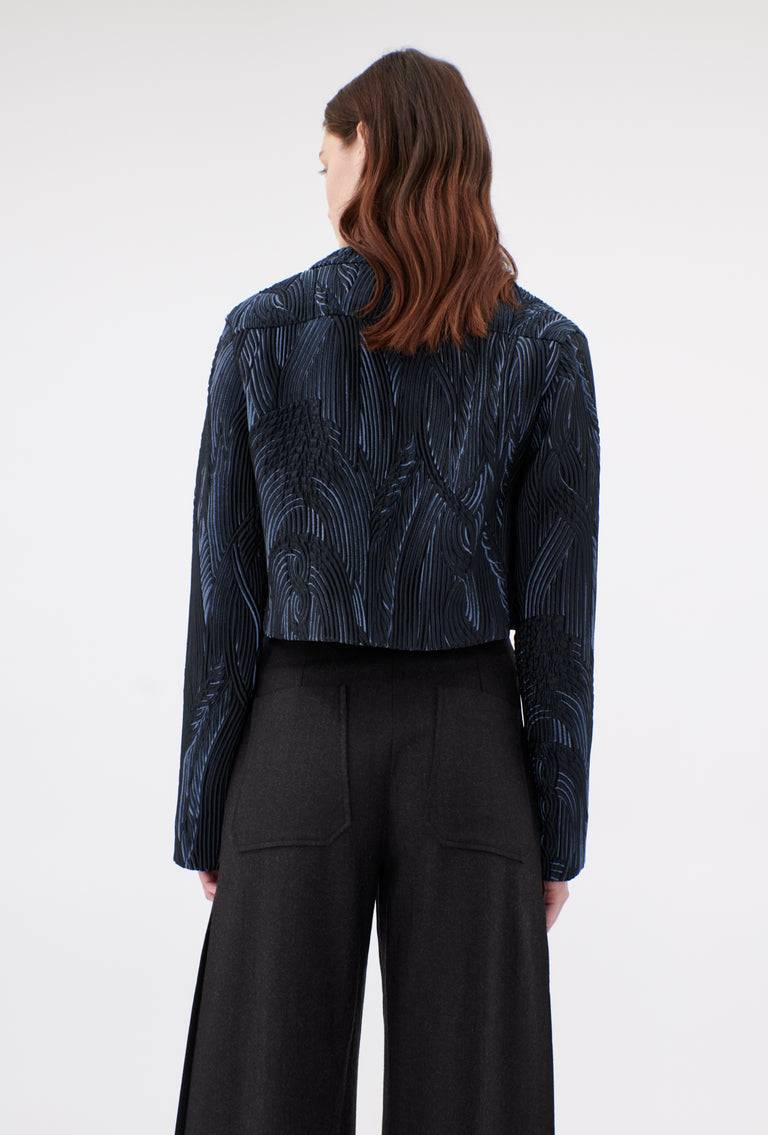 Odeeh Stretch Matelassè Jacke, Ink Meist gekauft