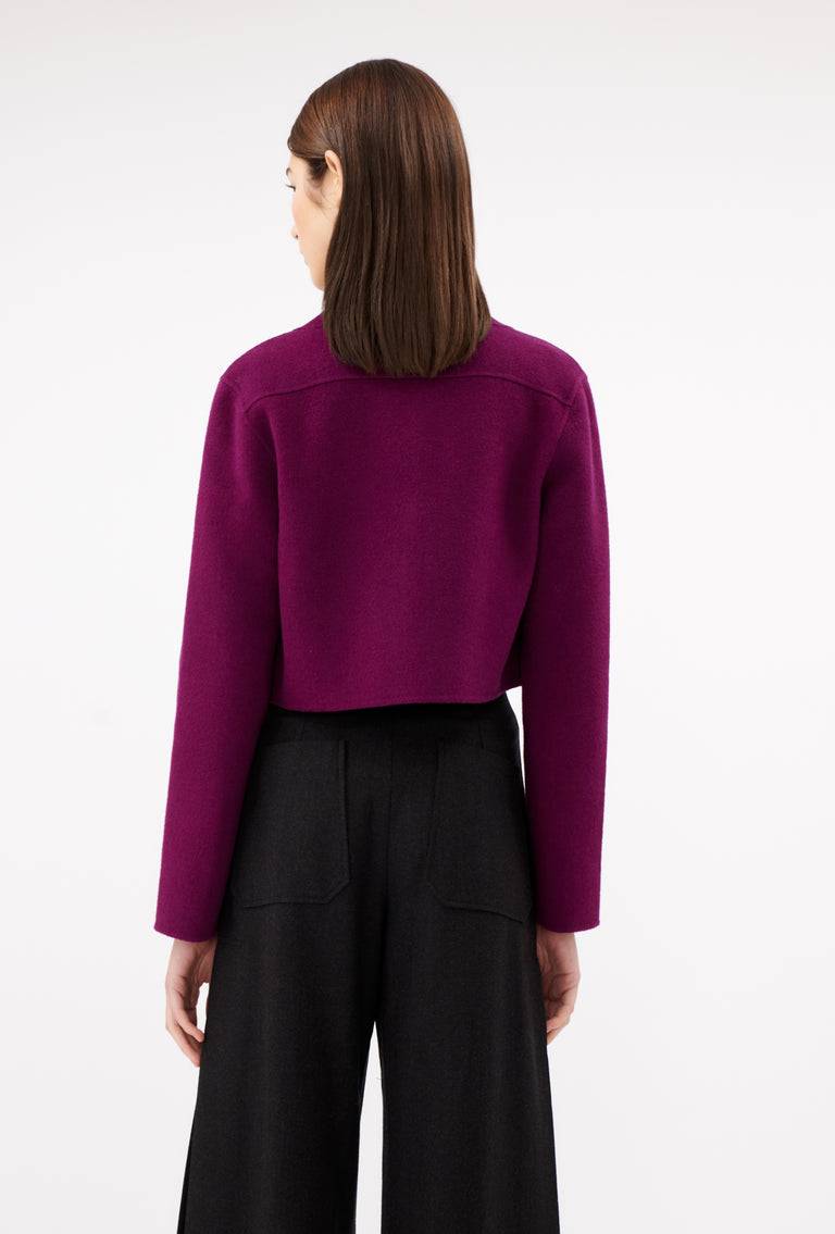 Odeeh Double Face Cashmere-Wool Jacke, Cyclamen Kostenloser Versand