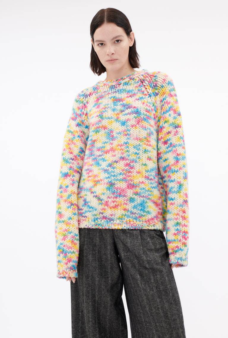 Odeeh Multicolor Printed Wool Pullover, Candy Limitierter Zeitrabatt