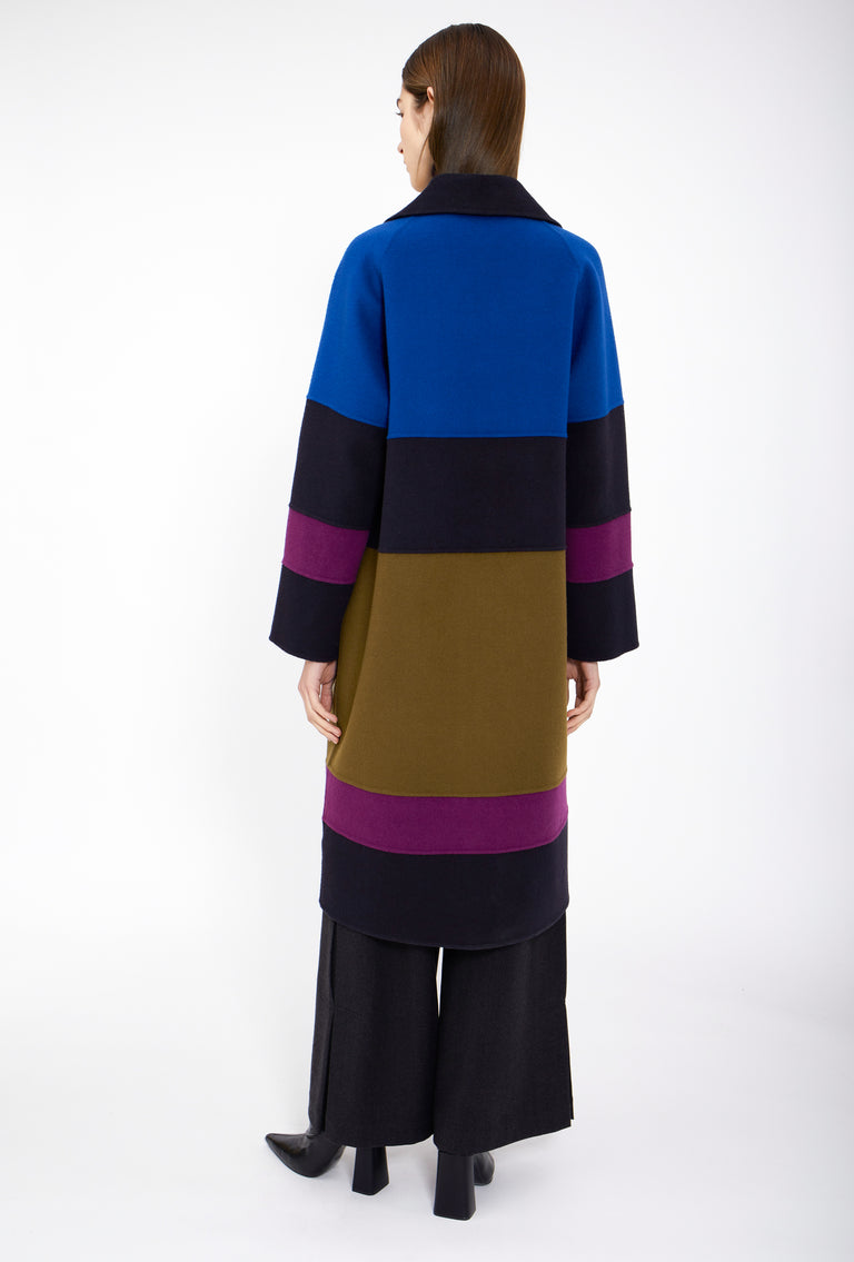 Odeeh Double Face Cashmere-Wool Mantel, Multicolor Sonderangebot