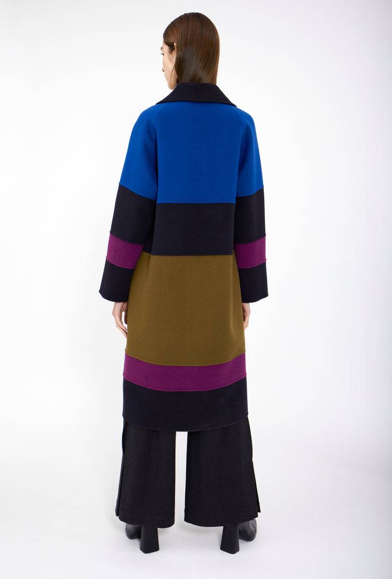 Odeeh Double Face Cashmere-Wool Mantel, Multicolor Sonderangebot