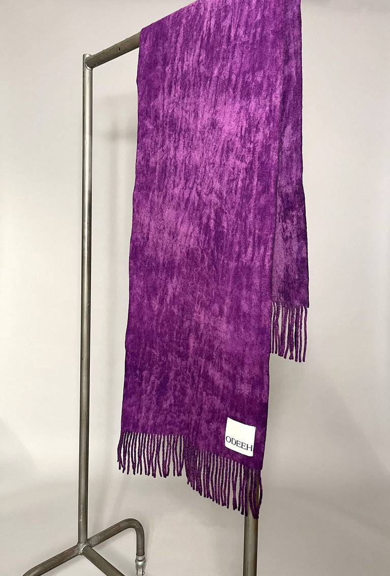 Odeeh Cold Dyed Schal, Mulberry Flash Sale