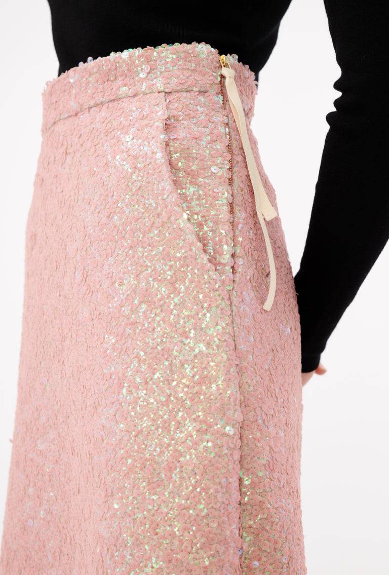 Odeeh Terry Sequins Rock, Rosé Begrenztes Angebot