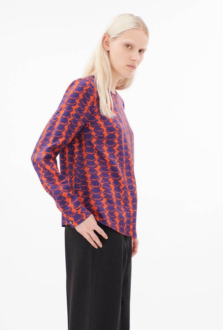 Odeeh Mini Drapings Bluse, Mandarin Online Shopping