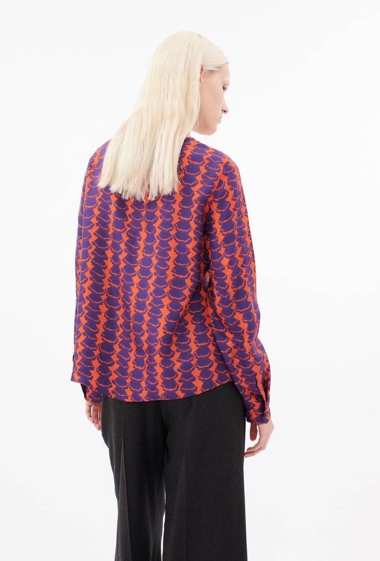 Odeeh Mini Drapings Bluse, Mandarin Online Shopping