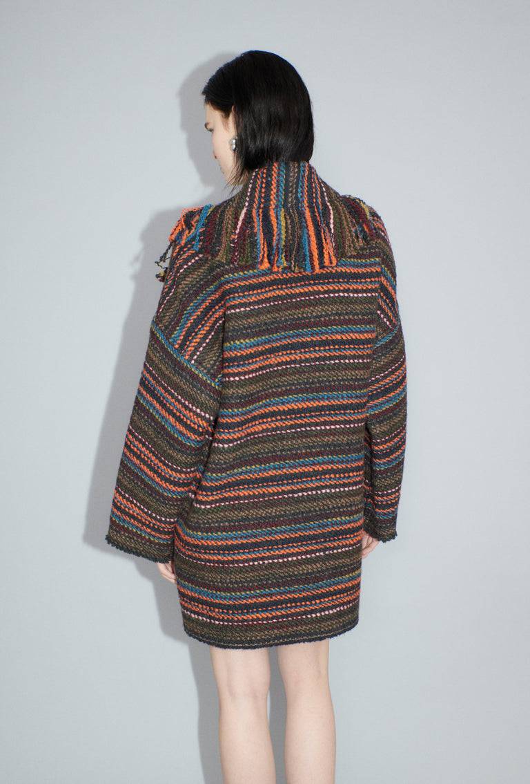 Odeeh Multicolor Stripe Jacke, Charcoal Exklusivangebot