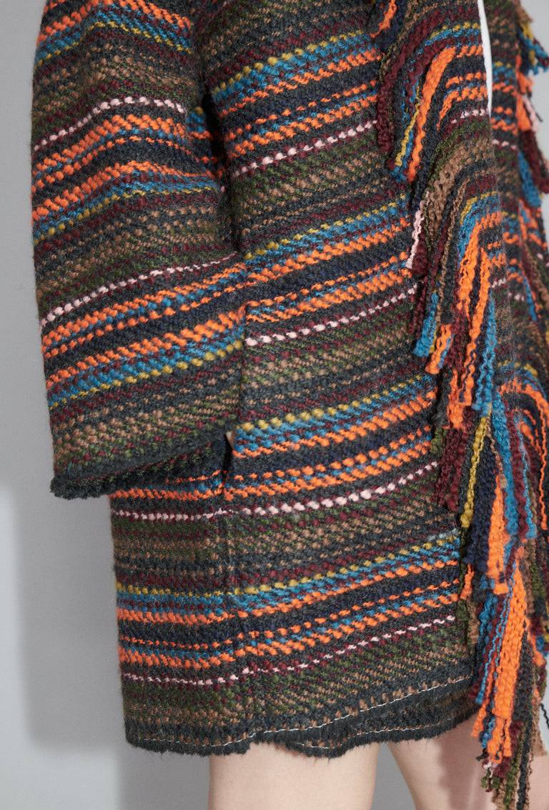Odeeh Multicolor Stripe Jacke, Charcoal Exklusivangebot