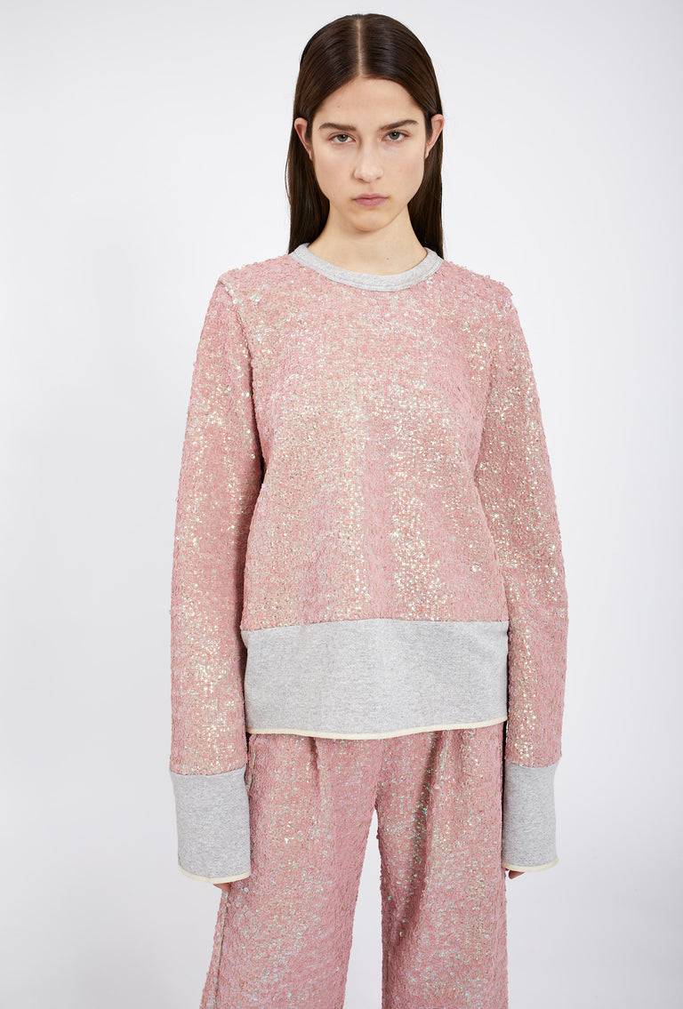 Odeeh Terry Sequins Shirt, Rosé Saisonschlussverkauf