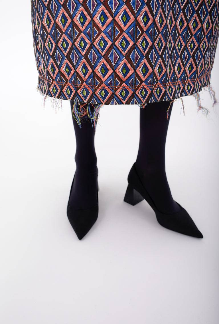 Odeeh Ethno Rhombs Kleid, Sapphire Riesige Ersparnisse