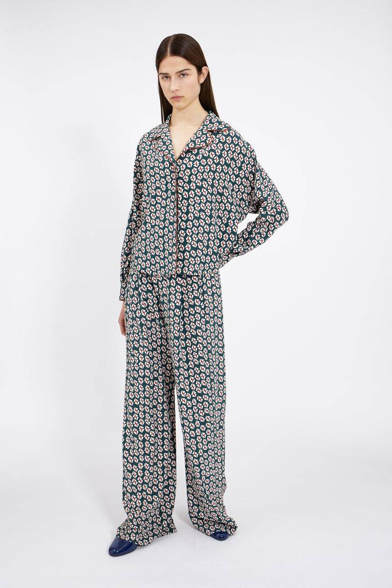 Odeeh Prisms Bluse, Juniper Tiefpreis