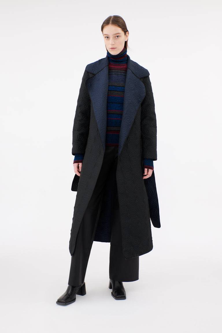 Odeeh Placed Stripe Wool Pullover, Vermillion Letzte 2 Tage