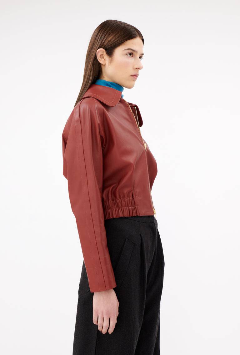 Odeeh Lamb Nappa Jacke , Tizian Red Bis zu 60% Rabatt