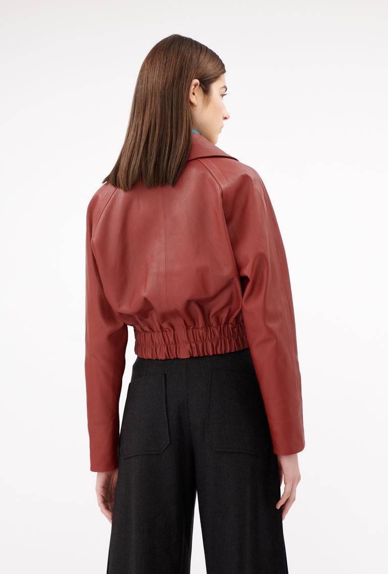 Odeeh Lamb Nappa Jacke , Tizian Red Bis zu 60% Rabatt