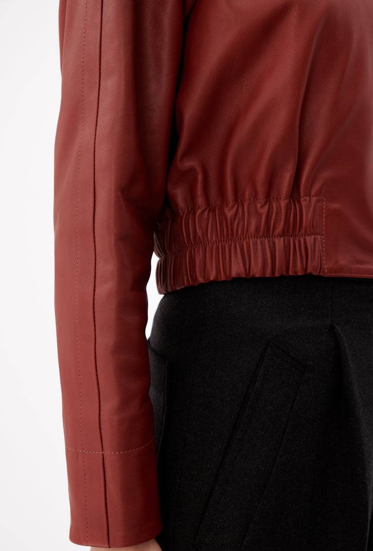 Odeeh Lamb Nappa Jacke , Tizian Red Bis zu 60% Rabatt