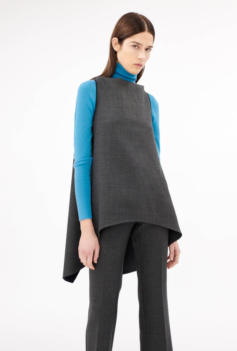 Odeeh Savile Row Wool Pique Top, Charcoal Bis zu 65% Rabatt