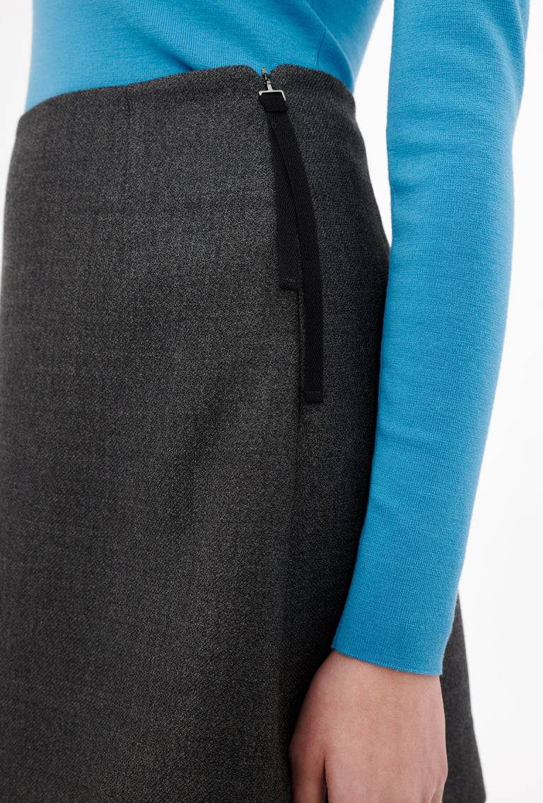 Odeeh Savile Row Wool Pique Rock, Charcoal Vierteljährliche Förderung