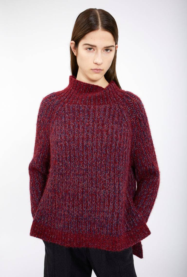 Odeeh Multiyarn Mix Pullover, Pomegranate Super Rabatt