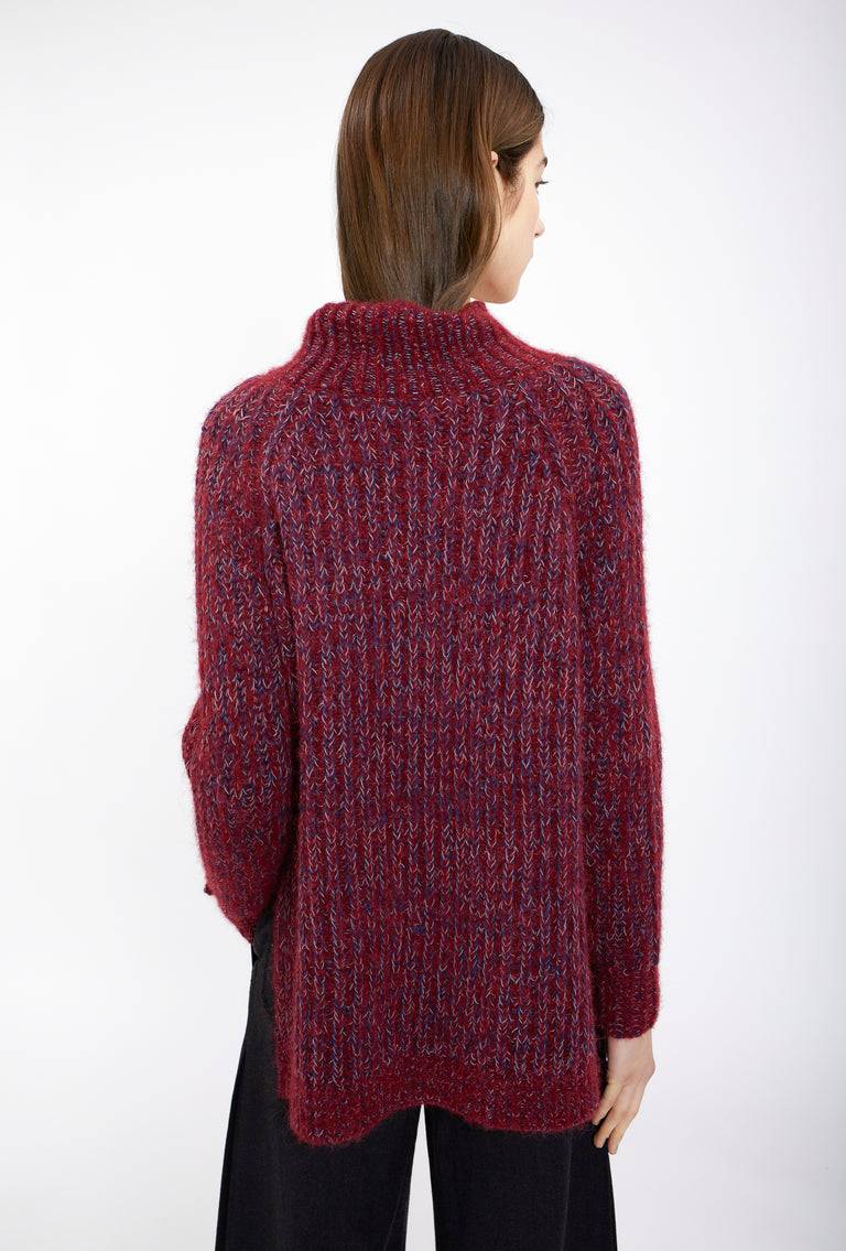 Odeeh Multiyarn Mix Pullover, Pomegranate Super Rabatt