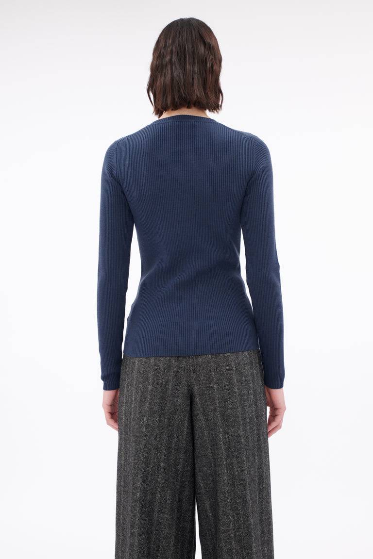 Odeeh Merino Extrafine Pullover, Steel Günstiger Verkauf