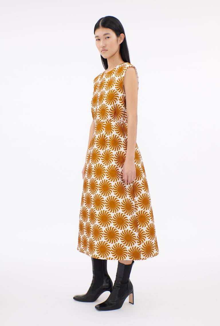 Odeeh Asters Kleid, Goldocker Fabrikpreis