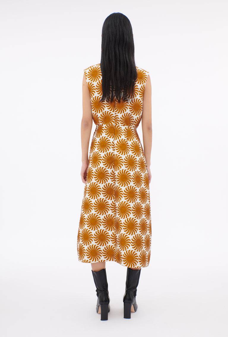 Odeeh Asters Kleid, Goldocker Fabrikpreis