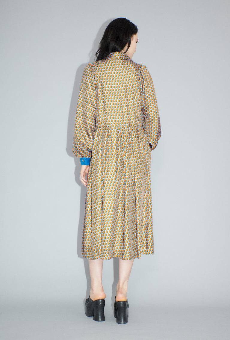 Odeeh Baisers Silk Twill Kleid, Saffran Exklusivangebot