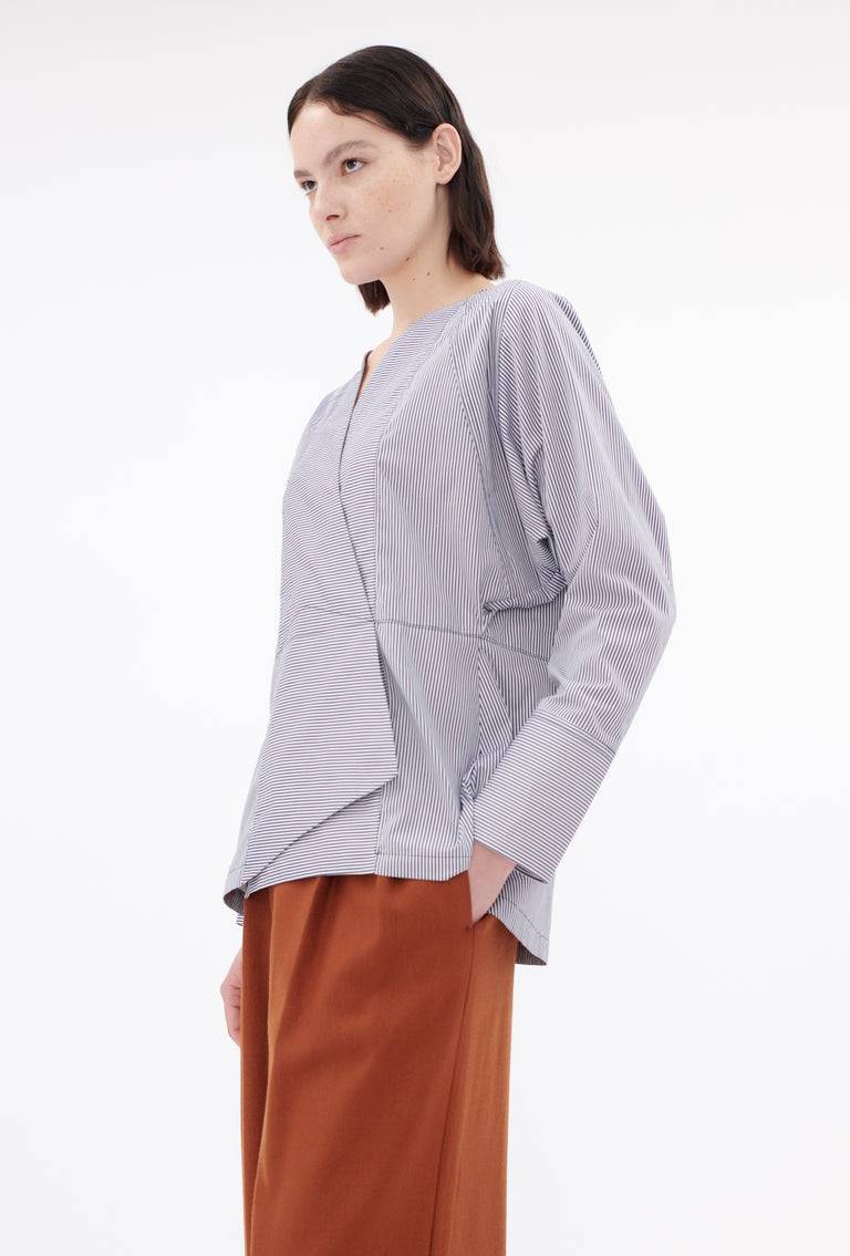 Odeeh Stripes Bluse, Navy White Weihnachtsangebot