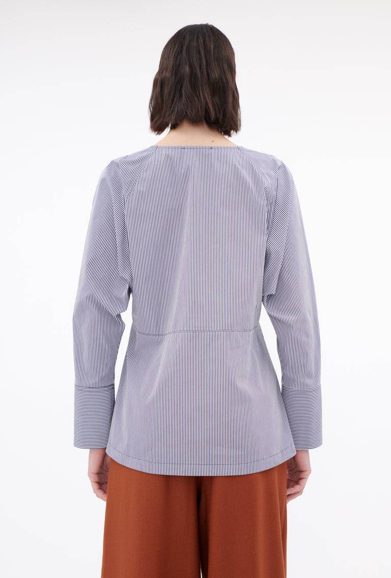 Odeeh Stripes Bluse, Navy White Weihnachtsangebot