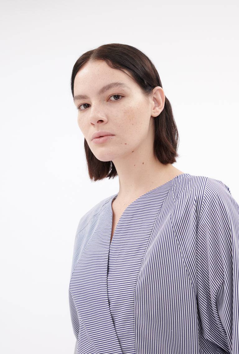 Odeeh Stripes Bluse, Navy White Weihnachtsangebot