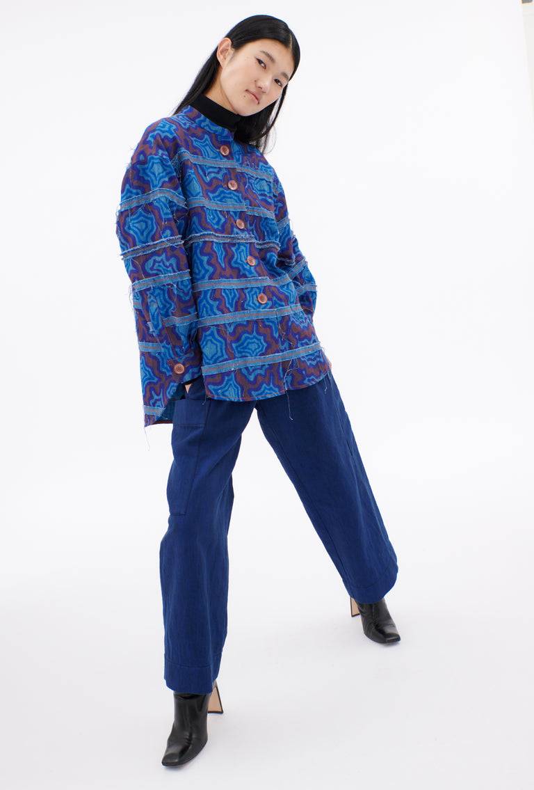 Odeeh Achats, Big Bluse, Light Indigo Muttertagsangebot