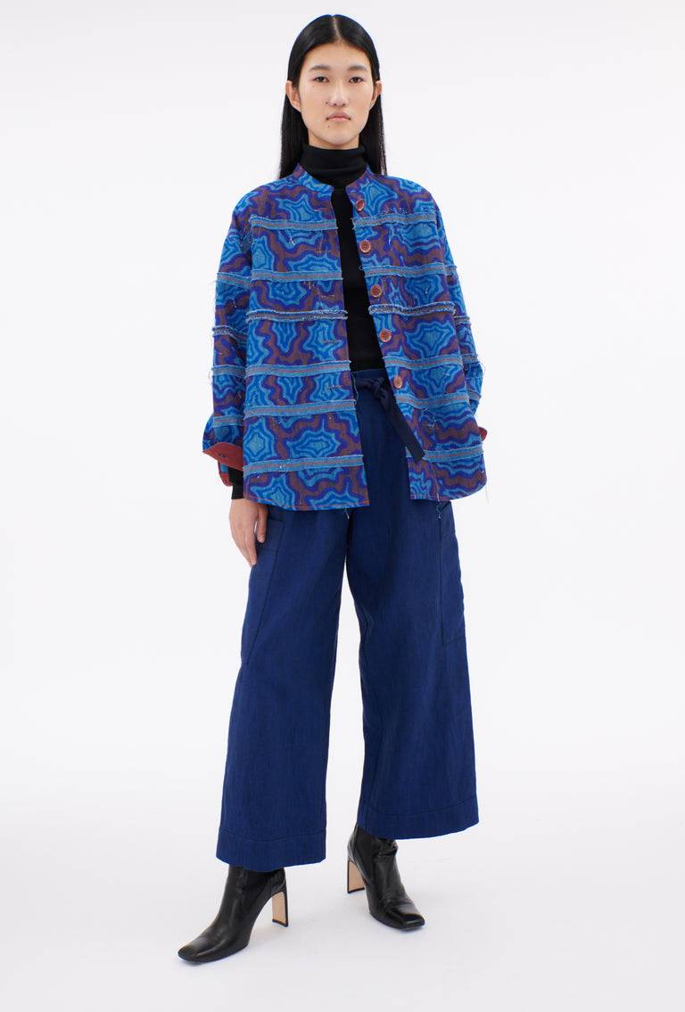 Odeeh Achats, Big Bluse, Light Indigo Muttertagsangebot