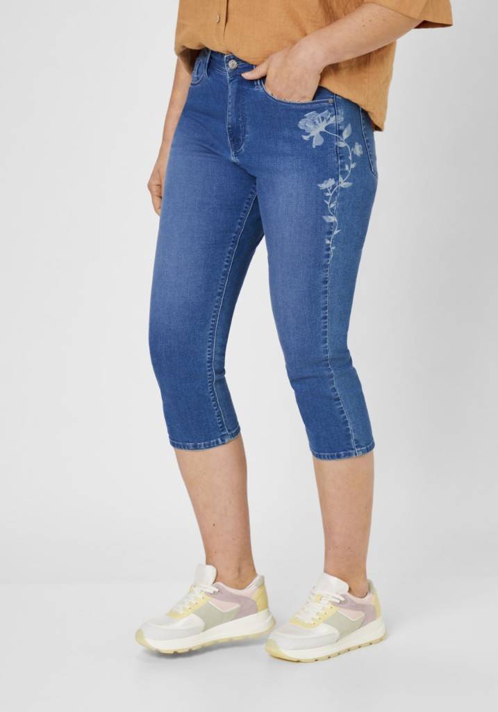 Paddocks PIA LIGHT DENIM schmale Passform - mid blue with using and Laser Nur noch ein Tag übrig