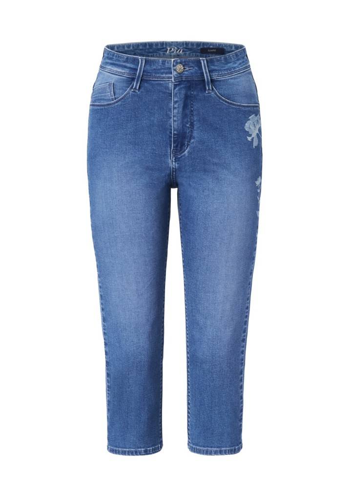 Paddocks PIA LIGHT DENIM schmale Passform - mid blue with using and Laser Nur noch ein Tag übrig