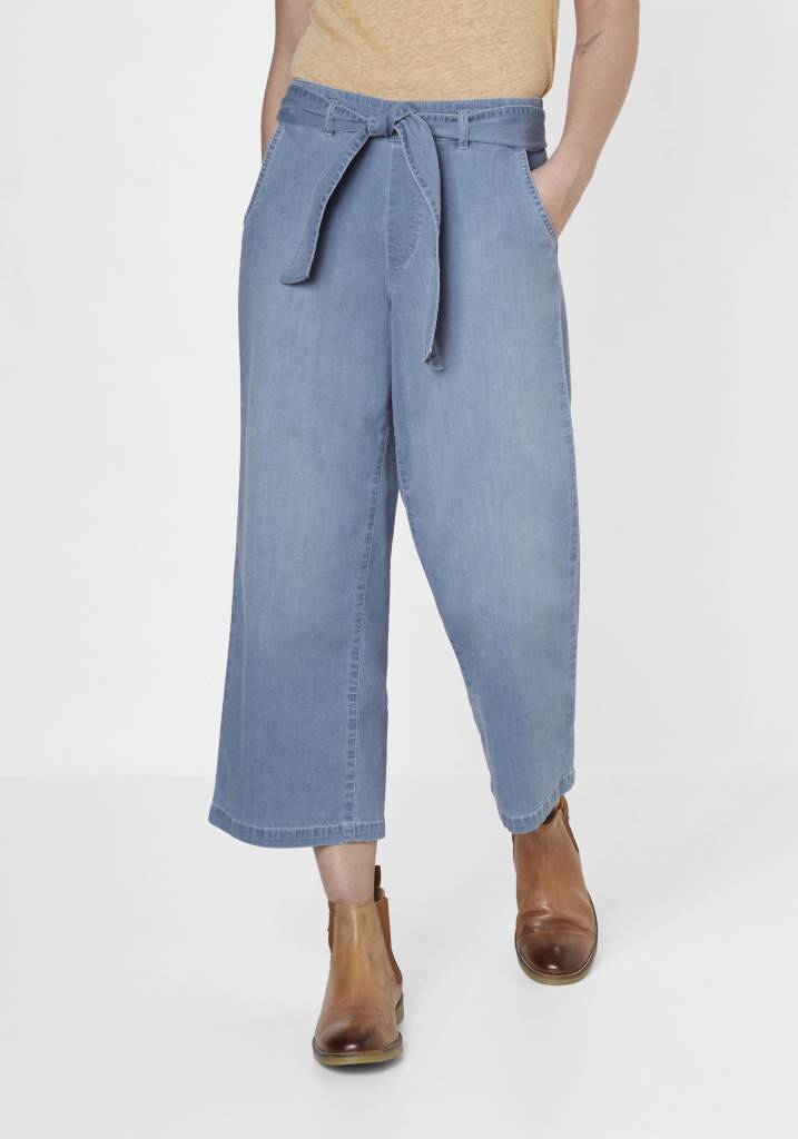 Paddocks Culotte LIGHT DENIM weite Passform - blue bleached used Riesige Rabatte