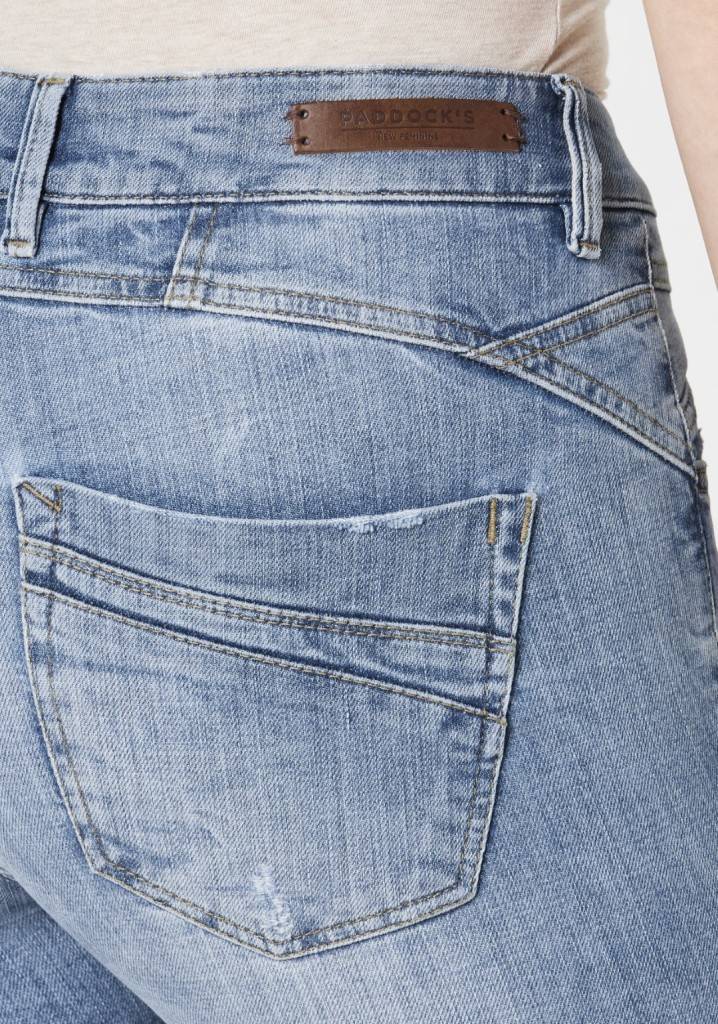 Paddocks LUCY Skinny fit - vintage blue with handwork and 3D pleats Im Verkauf