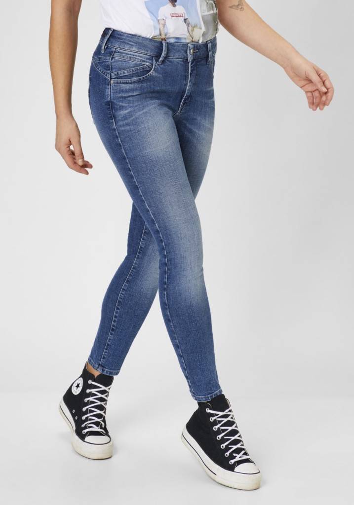 Paddocks LUCY MOTION&COMFORT schmale Passform - mid blue authentic wash 50% Rabatt für begrenzte Zeit