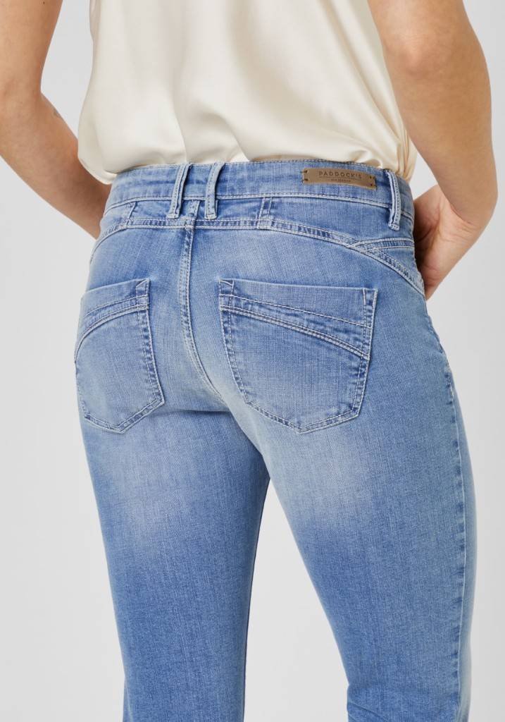 Paddocks LUCY Saddle Stitch MOTION&COMFORT Skinny fit - bleached blue with heavy handwork Online