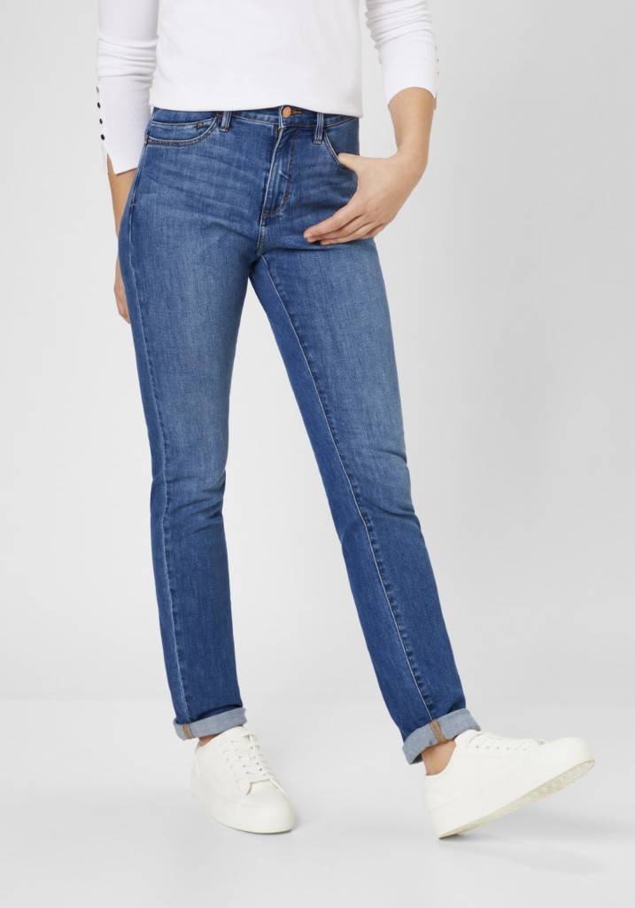 Paddocks PAT LIGHT DENIM schmale Passform - mid blue with using and moustache im Angebot