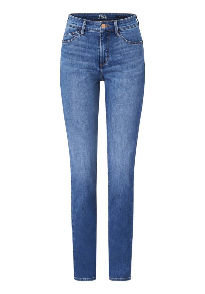 Paddocks PAT LIGHT DENIM schmale Passform - mid blue with using and moustache im Angebot