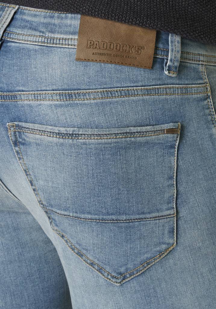 Paddocks DEAN / WITHOUT DESTROY schmale Passform - medium blue used moustache Jubiläumsangebot