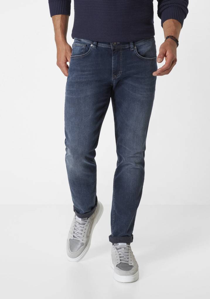 Paddocks DEAN MOTION&COMFORT schmale Passform - blue black used and moustache Lagerräumung