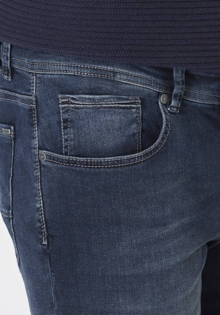 Paddocks DEAN MOTION&COMFORT schmale Passform - blue black used and moustache Lagerräumung