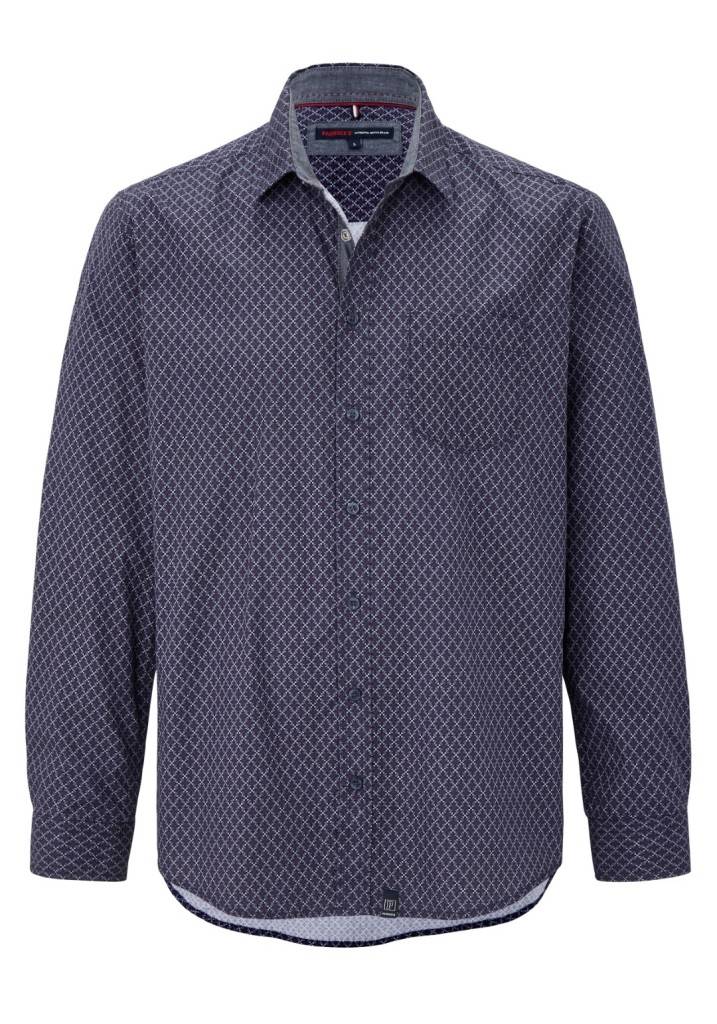 Paddocks shirt with 1 bust pocket normale Passform - Red Riesige Ersparnisse