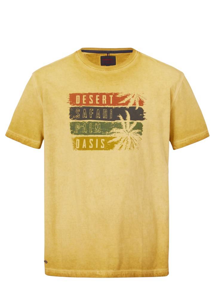 Paddocks Round neck short sleeve normale Passform - gold Tiefpreis