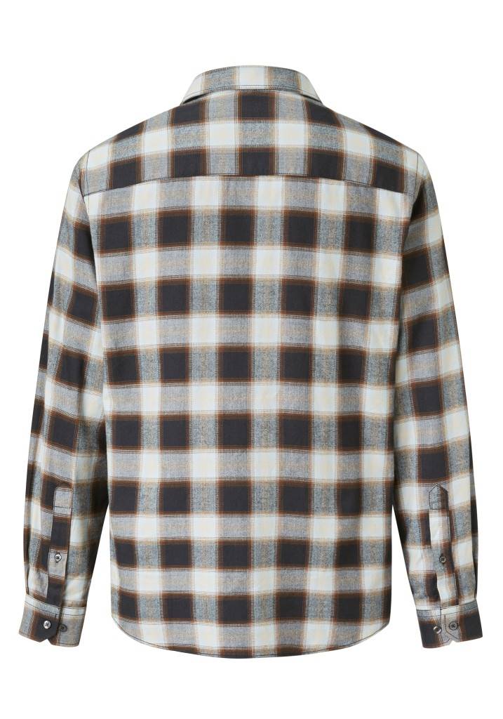 Paddocks Long sleeve herringbone check shirt with pocket normale Passform - night blue Begrenzte Freigabe