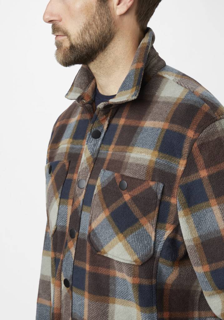 Paddocks Check Fleece jacket with pockets normale Passform - ginger bread JETZT KAUFEN