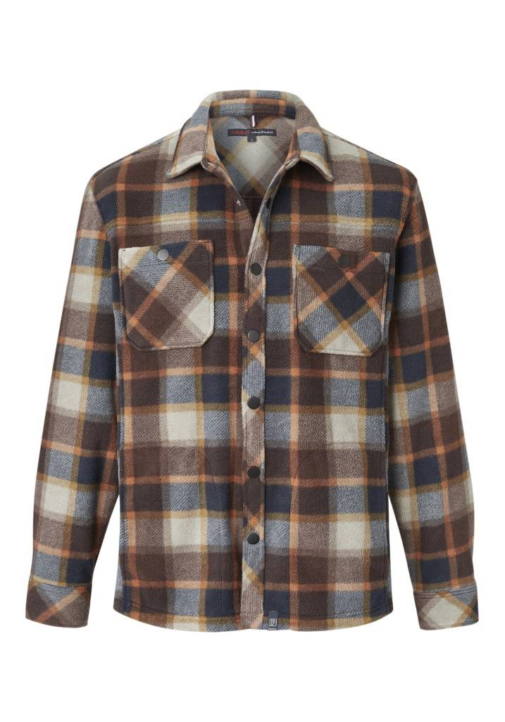 Paddocks Check Fleece jacket with pockets normale Passform - ginger bread JETZT KAUFEN