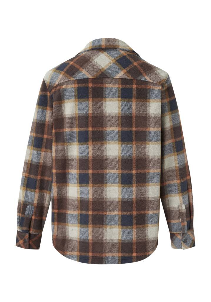 Paddocks Check Fleece jacket with pockets normale Passform - ginger bread JETZT KAUFEN