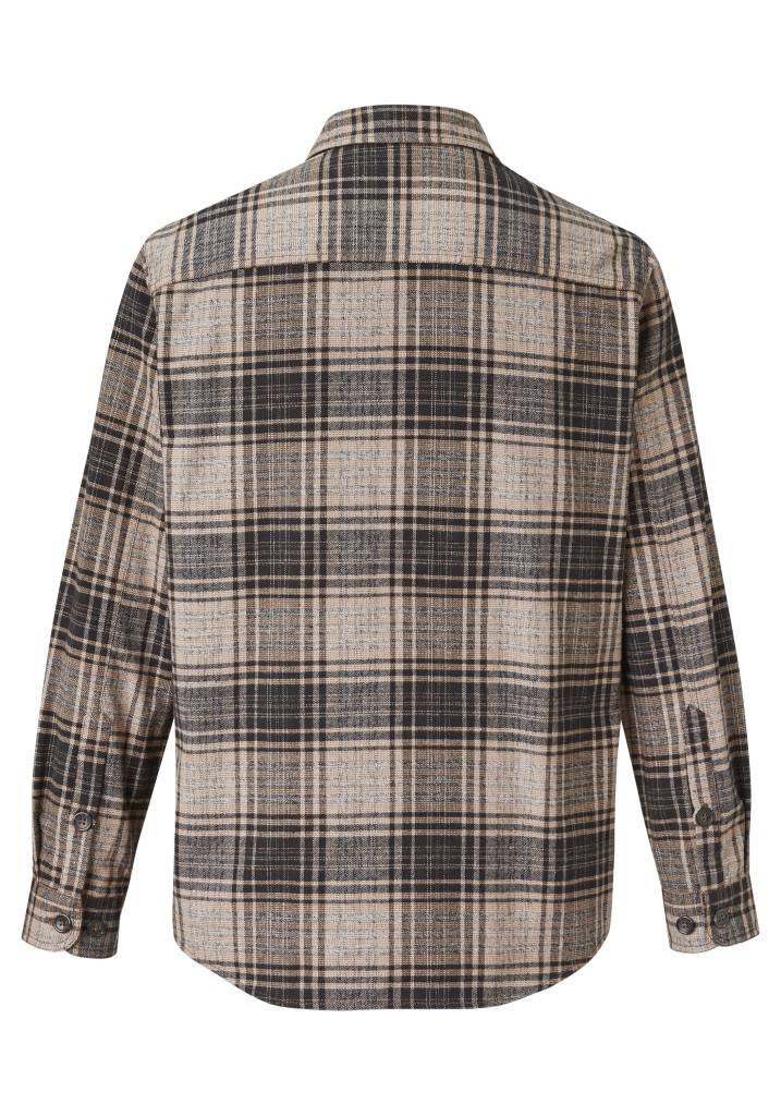 Paddocks Check Overjacket with patched pockets normale Passform - beige Neueste Stile